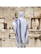 Talitnia Traditional Blue with Gold Stripes Pure Wool Tallit (Prayer S